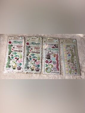 Set of 4 rub-on sheets